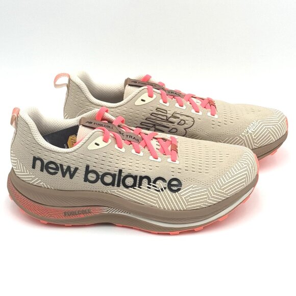 New Balance Men\'s FuelCell SuperComp Trail Running Shoes Beige Red MTTRXUR1 main image 12